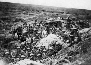 History tank with troops