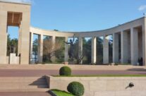 Bronze statue “Spirit of American Youth Rising from the Waves” at the American Cemetery overlooking Omaha Beach – Normandy and D-Day Landings Tour