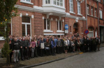 The Cleveland Army Cadets outside the Salient Hotel, Ypres – Somme and Ypres Battlefield Tour
