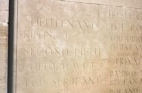 Lt John Kipling’s name on Loos Memorial – Loos and Ypres Battlefield Tour