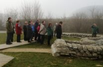 The group at the Yorkshire Trench – Ypres Salient Battlefield Tour