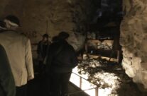 Sleeping arrangements inside the Wellington Tunnels, Arras – 100th Anniversary of the Somme Battlefield Tour