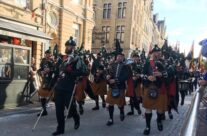 On the way to the Menin Gate Remembrance Ceremony – Passchendaele Anniversary Remembrance Battlefield Tour
