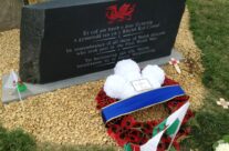 Wreath from the Prince of Wales at the Welsh Memorial on Pilckem Ridge – Passchendaele Anniversary Remembrance Battlefield Tour
