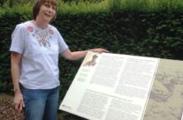 Proud moment for Jean with a photo of her Uncle Joe (Lt General Sir Talbot Smith), an architect who commanded the Australian Fifth Division and designed the memorial to them at Buttes New British Cemetery – Passchendaele Anniversary Remembrance Battlefield Tour