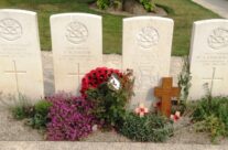 Grave of VC winner Thomas Barratt, Essex Farm Cemetery – Passchendaele Anniversary Remembrance Battlefield Tour
