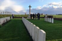At the Welsh Cemetery (Caesar’s Nose) – Armistice in Ypres and Passchendaele 100 Anniversary Battlefield Tour