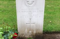Flt Lt John Hopgood’s grave at Rheinberg War Cemetery – Dam Busters Private Battlefield Tour