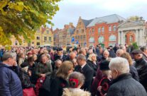 Armistice Day and waiting to take part in the Poppy Parade – 2018 Armistice Remembrance Day in Ypres