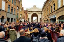 The Poppy Parade making our way to the Menin Gate – 2018 Armistice Remembrance Day in Ypres