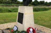 Memorial to Major John Howard at Pegasus Bridge – Normandy and D-Day Landings 75th Anniversary Tour