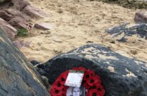 Wreath at Gold Beach – Normandy and D-Day Landings 75th Anniversary Tour