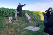 At the Christmas Truce site – Somme and Ypres WW1 Battlefield Tour