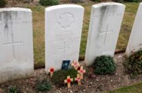 Lt John Kipling’s grave in St. Mary’s ADS Cemetery WW1 British Cemetery – Gardens of Stone book by Stephen Grady WW2 Tour