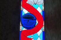 Window in the church of Angoville-au-Plain – Normandy and the D-Day Landings Tour