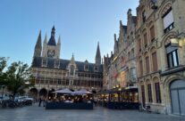 Restaurants and Cloth Hall in the Grote Markt, Ypres – The Eternal Vigil: Work of the CWGC WW1 Battlefield Tour