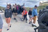 Our group at Utah Beach – 2024 Normandy and D-Day Landings Tour