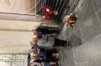 Some of our group taking part in the Last Post Ceremony, Menin Gate – Somme and Ypres WW1 Battlefield Tour